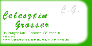 celesztin grosser business card